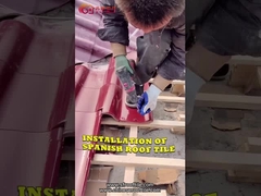 Tamaño de cerámica español 220*220m m de muchas de los colores del chalet del hotel tejas de tejado