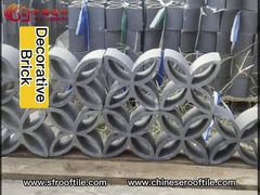 La terracota decorativa bloquea la pared hueco de Clay Bricks For Building Shadow