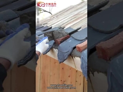 Teja de tejado mate unglazed china de las tejas de tejado de la antigüedad residencial tradicional