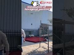 Pabellón de madera del Gazebo del patio trasero adaptable de madera chino del tamaño