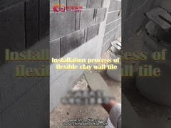 Pared exterior flexible del chalet de Clay Tiles Brick Cladding For de la piedra del MCM adaptable