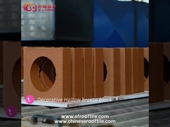 Ladrillos huecos de cerámica de la decoración de la ventilación roja de la pared para las cercas del jardín