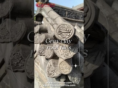 Tejas de techo de arcilla de color gris chino a prueba de fuego para el edificio de jardín del templo de China