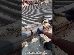 Tejado antiguo Ridge Tile Grey Clay Material decorativo para el edificio chino tradicional