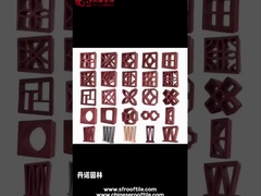 Decoración de paredes de terracota Bloques de brisa huecos Resistencia a la helada