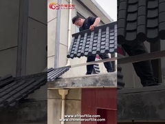 Precio barato PVC resina plástico azulejos de techo antiguos chinos