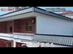 Casa de té japonesa tejas de PVC tradicionales
