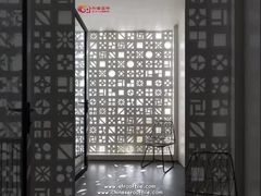 Bloques blancos de hormigón para la brisa