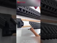 Tejas de plástico PP ligeras de estilo tradicional chino con decoración de cresta