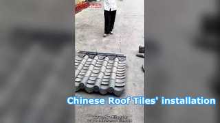 Guía de instalación sencilla para tejas tradicionales chinas