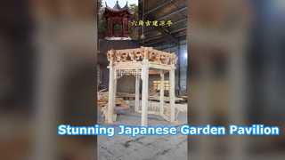 Gazebo personalizado con pabellón de jardín japonés hexagonal de lujo
