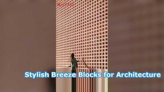 Bloques modernos de terracota Breeze para una decoración de pared elegante