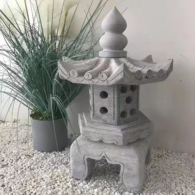 calidad  Large Grey Outdoor Stone Lantern Granite Pagoda Japanese Garden Ornaments Fábrica