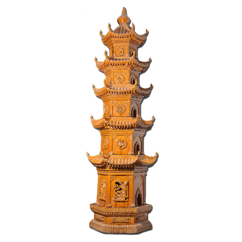 Modifique la pagoda de talla enorme de la decoración para requisitos particulares china del tejado del color del tamaño