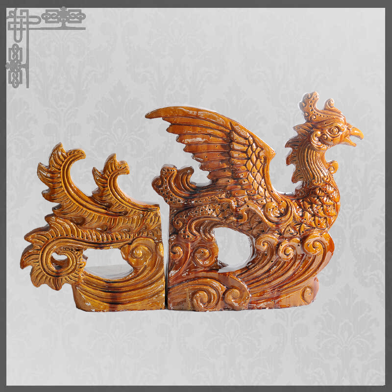 Animales chinos decorativos Phoenix del tejado de la prueba de Frost imperial para el templo