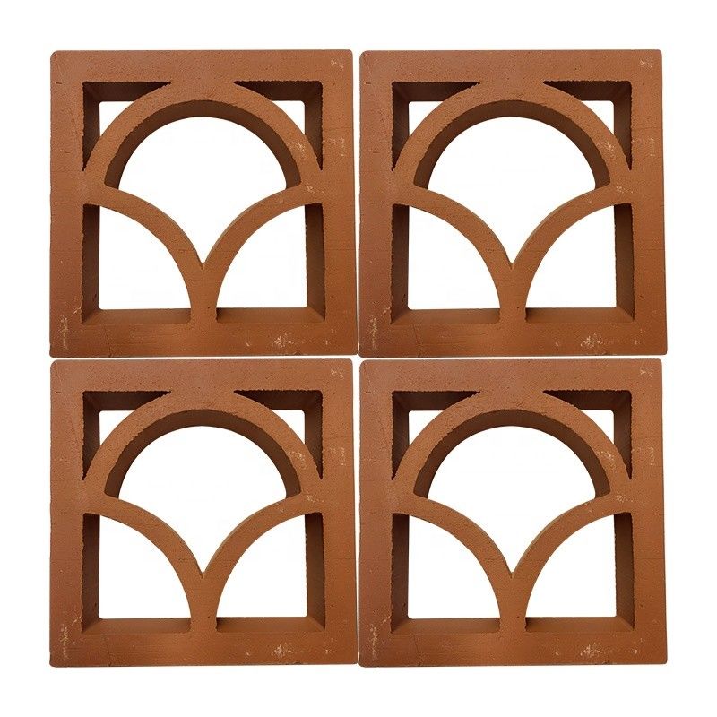Bloques de brisa de terracota Fabricante ladrillos de arcilla huecos decorativos para fachadas y paredes de jardín