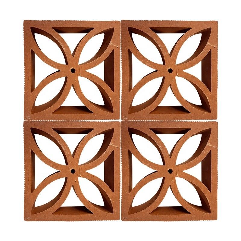 Bloques de brisa de terracota Fabricante ladrillos de arcilla huecos decorativos para fachadas y paredes de jardín
