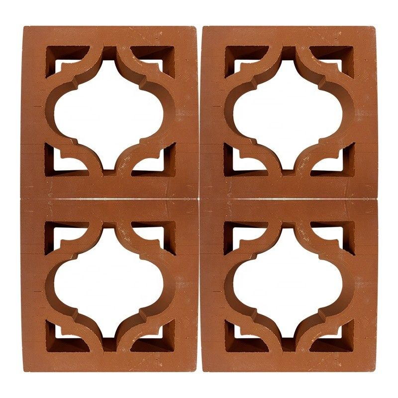 Bloques de brisa de terracota Fabricante ladrillos de arcilla huecos decorativos para fachadas y paredes de jardín