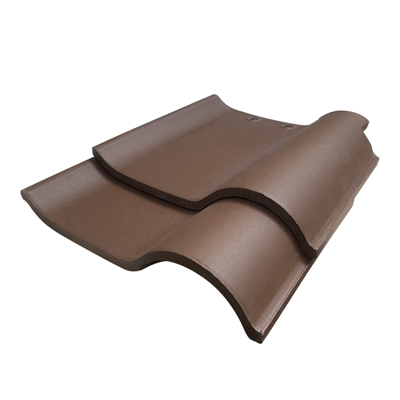 Tejado de cerámica español Clay Tiles Size del hotel del chalet del color del chocolate 220*220m m