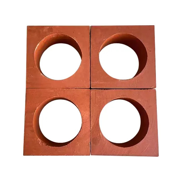 Ladrillos huecos de cerámica de la decoración de la ventilación roja de la pared para las cercas del jardín