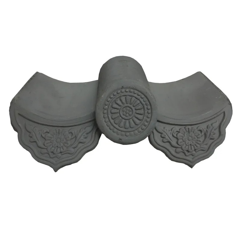 Uso Unglazed del proyecto de Matt Chinese Clay Roof Tiles Grey Old Korean Resort Villa