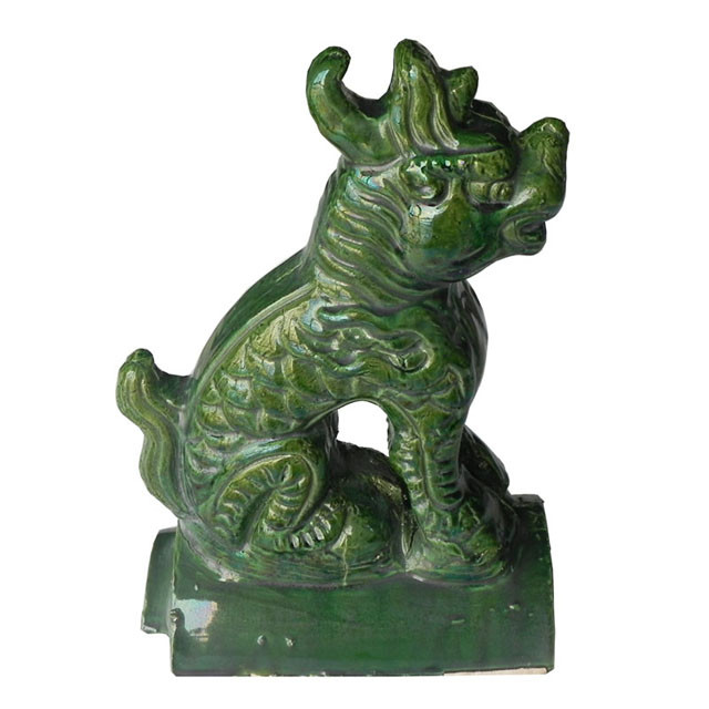 Bestia de dragón decoraciones de techo chinas de cristal colorido para techos hechos a mano