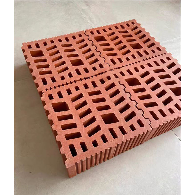 Decoración de edificios ladrillos de terracota decorativos huecos Bloques de brisa de arcilla roja para pared