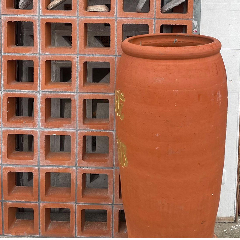 Bloques de brisa de terracota roja decorativos ladrillo de pared de arcilla para instalaciones artísticas