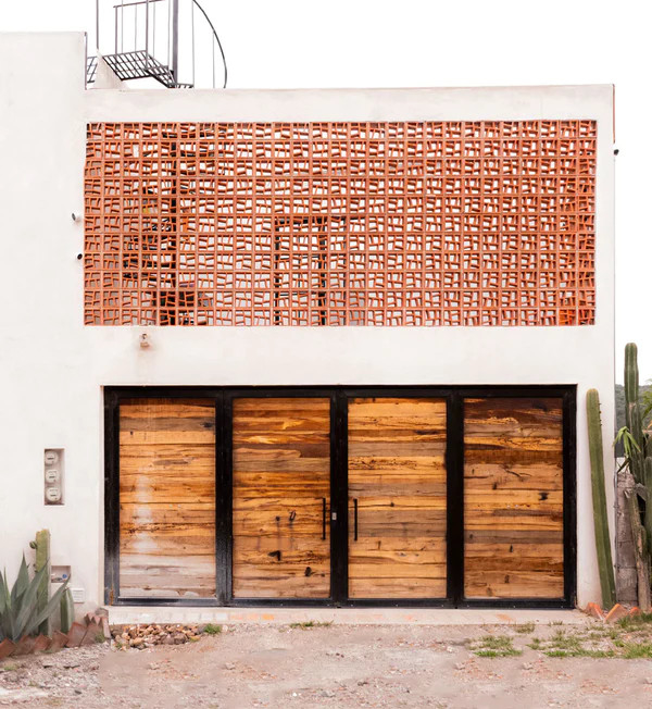 Bloque de pantalla de terracota roja 100% arcilla natural para pared interior y exterior