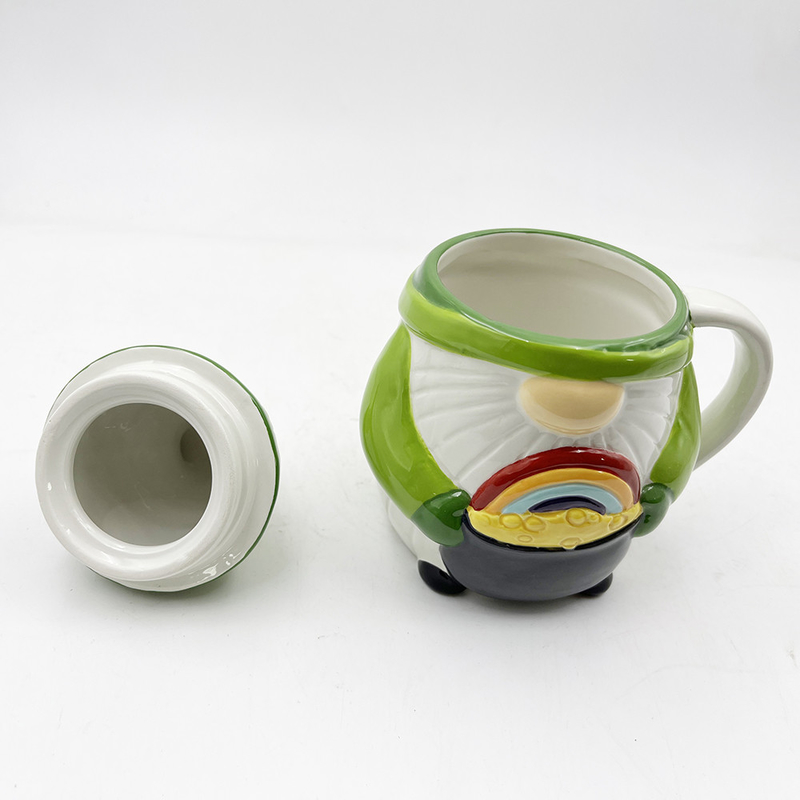 Decoraciones de color verde con tapa