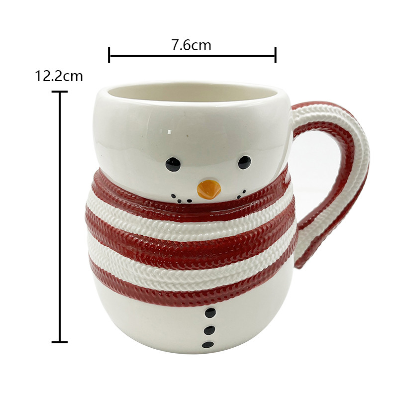Serie de Navidad Café Agua Leche Muñeca de nieve Taza linda taza de Navidad Taza de cerámica para regalos Decoración del hogar