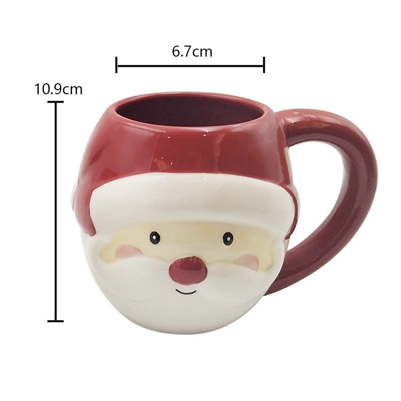 Animales cerámicos personalizados lindos Tazas de cara 3D pintadas a mano Novedad Taza de café para regalo Restaurante en casa