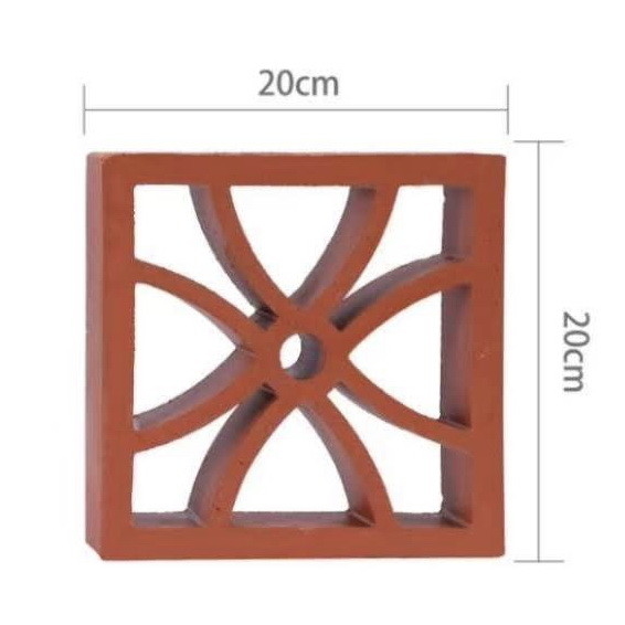 Material de construcción Bloque ventilado para paredes de ladrillo de terracota