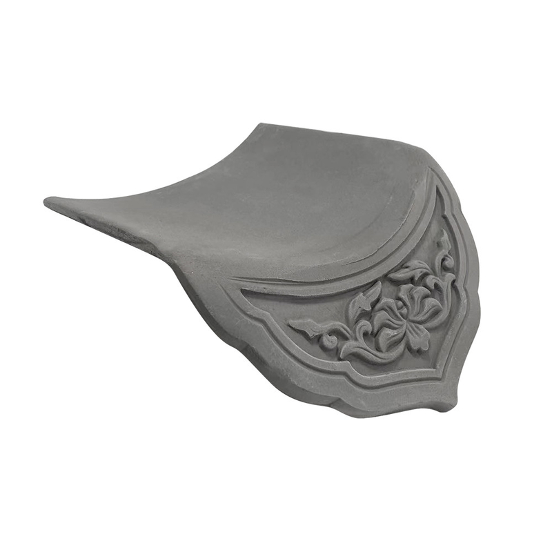 Techo de azulejos de arcilla gris china resistente a las intemperie duradero para techos tradicionales diseño de techos modernos