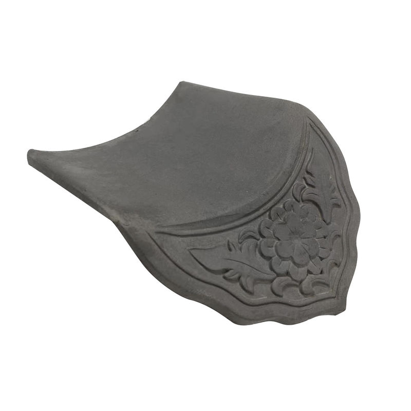 Tejas de techo de arcilla gris de techo de arcilla de alta resistencia a los rayos UV para edificios de patrimonio