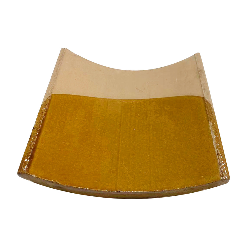 Techo chino de azulejos de vidrio elegante de vidrio amarillo duradero para el antiguo estilo imperial techos de diseño moderno