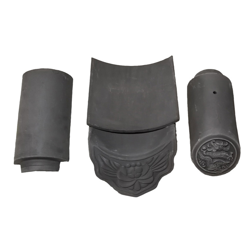 Antiguas tejas de terracota chinas de estilo tradicional asiático Material de techo de arcilla para hoteles villas