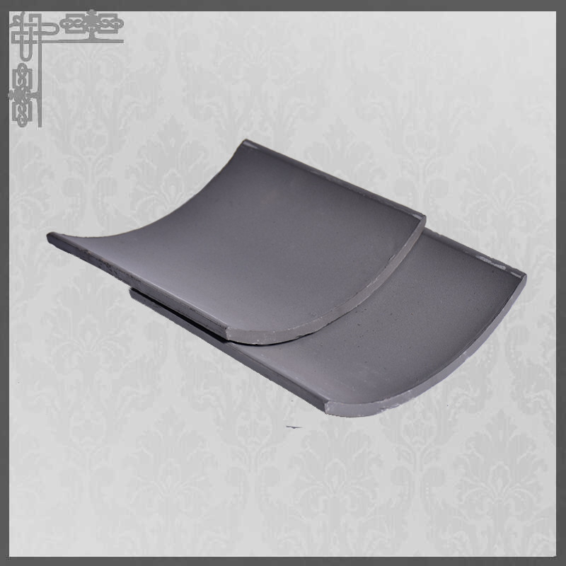 Artesanía de alta calidad China azulejos de techo de arcilla gris Diseño clásico Ideal para la arquitectura tradicional