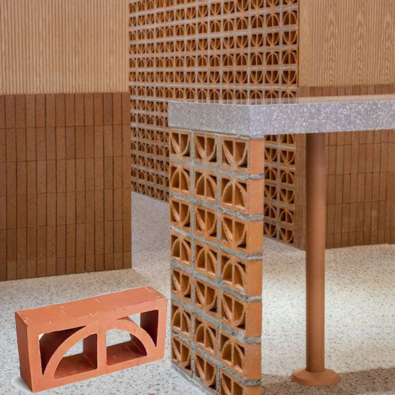 Material de construcción Decoración de paredes de ladrillo hueco de terracota Bloque de brisa para la cocina del hogar de la oficina y paredes abiertas