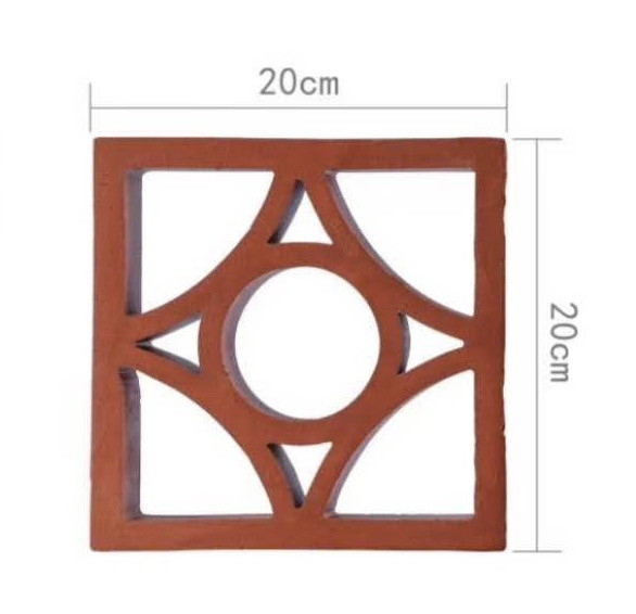 Decoración exterior Pared hueca Bloque de brisa de terracota Ventilación ladrillos de arcilla