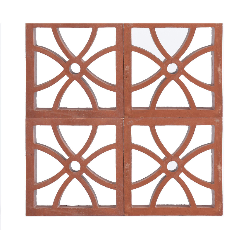 Ventilación de la pantalla de la brisa Bloque de materiales de construcción arcilla roja hecha en China fabricante ladrillos ladrillos de construcción