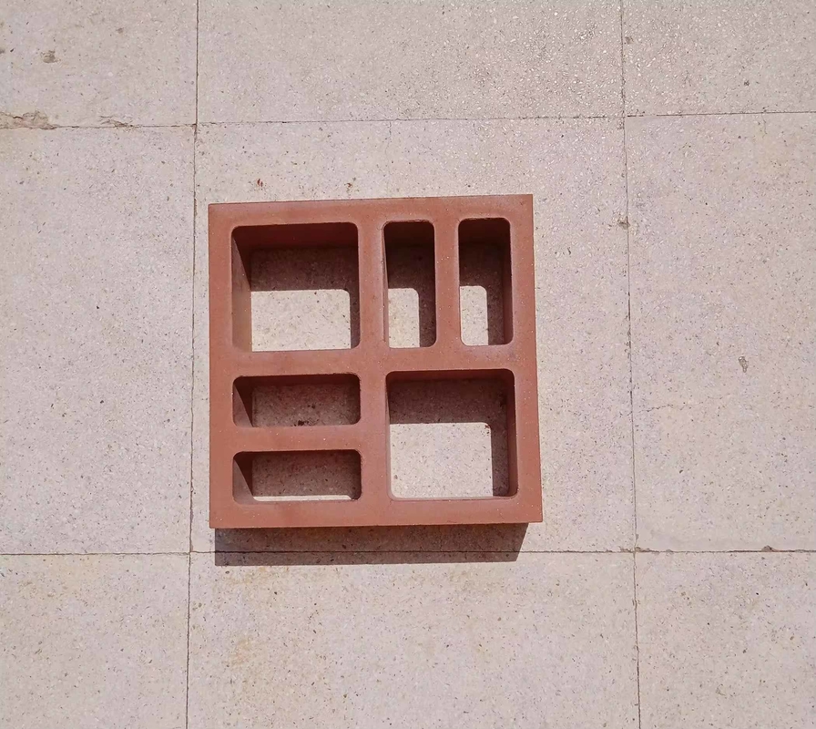 Recinto ladrillos de terracota rojo Decorativo Pared hueca Tejas de arcilla Brisa Bloque de arcilla Ventilación