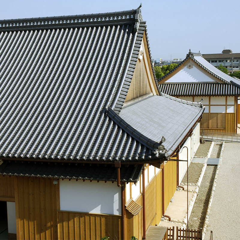 Japón Edificios antiguos Antiguos Villa Rooftop Edificio antiguo japonés Tejas antiguas de alta calidad