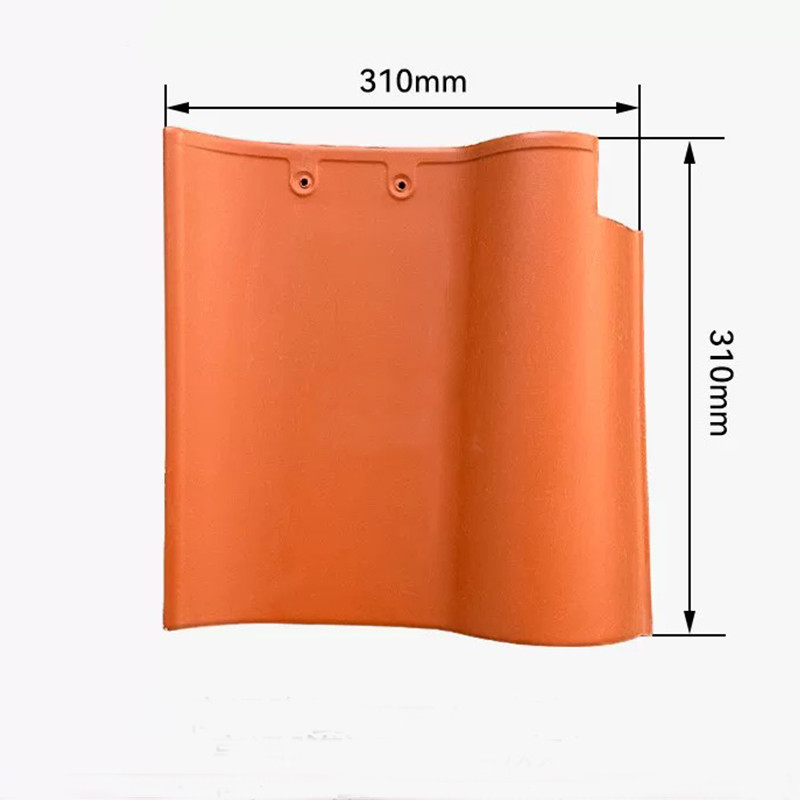 Techo de cerámica en forma de S de terracota rojo de arcilla duradera estilo mediterráneo ideal para proyectos de techos residenciales