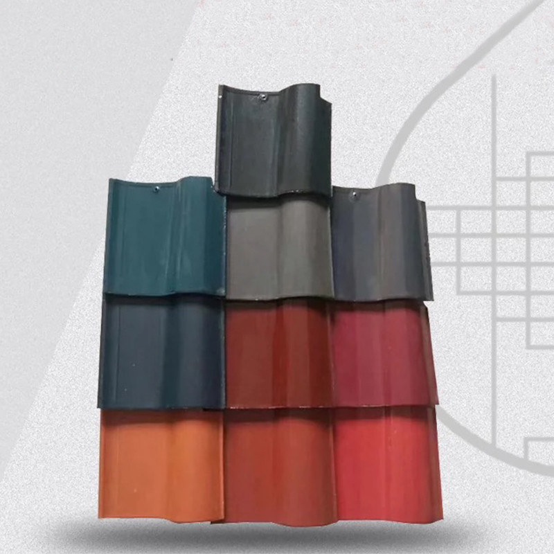 Techo de cerámica española en forma de S, de colores variados, solución de techo de arcilla adaptada a sus necesidades