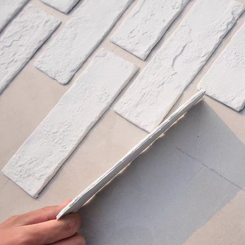 Travertino Flexible MCM Piedra Blanda Pared de Carpintería para la Decoración de Paredes Exteriores Caramelo de Cerámica Flexible Durable