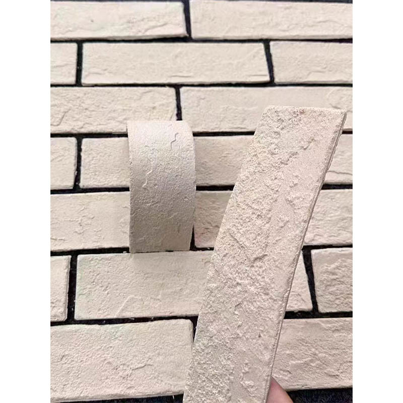 Travertino Flexible MCM Piedra Blanda Pared de Carpintería para la Decoración de Paredes Exteriores Caramelo de Cerámica Flexible Durable