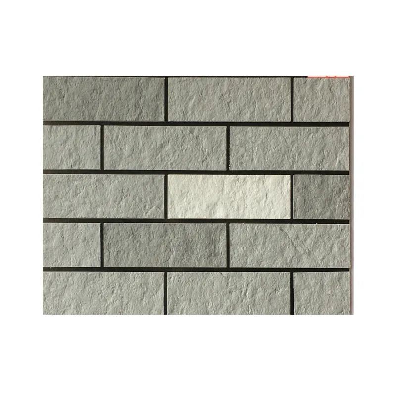 Clasico de ladrillo marrón aspecto flexible de piedra blando de pared de azulejos para la decoración de paredes exteriores de la escuela 3 mm delgada impermeable a fuego de piedra MCM