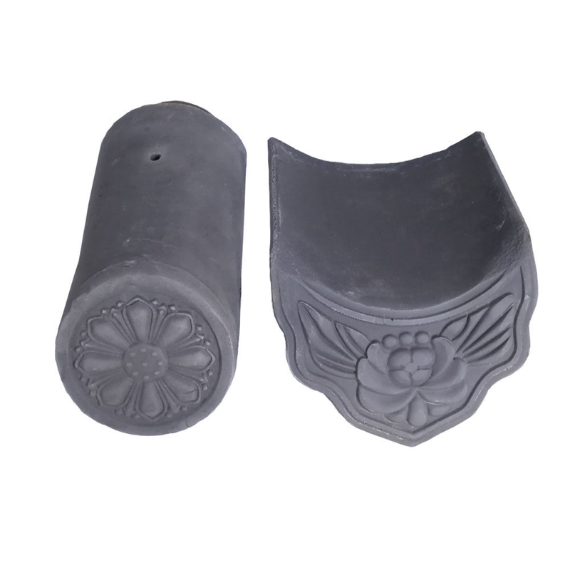 Tejas de techo de arcilla gris resistentes a la intemperie 180 * 180 mm Apel clásico con un rendimiento superior