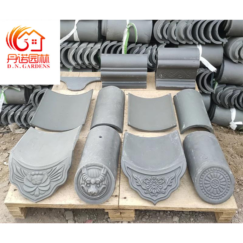 Soluciones de techado de arcilla gris personalizadas azulejos chinos hechos a la perfección para su hogar